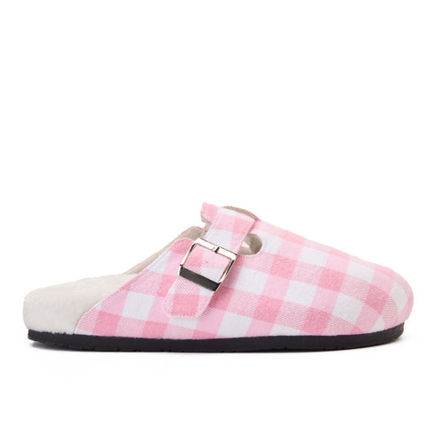 Snuggs Clogs Pink Gingham Pattern